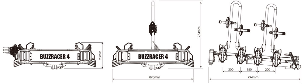 Buzzrack Buzzracer 4 - Fahrradträger – Bild 9