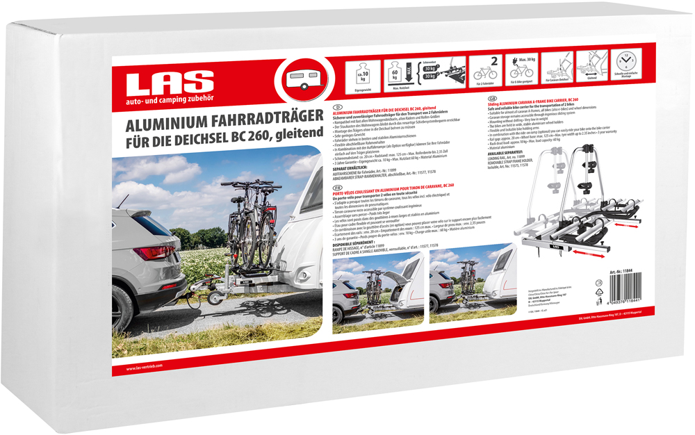 Eufab LAS BC260 Fahrradträger für die Deichsel – Bild 6